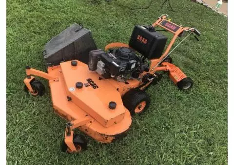 2002 SCAG 48 Inch Walk Behind Mower with Stand