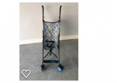 Umbrella Stroller  (blue Sesame Street print)